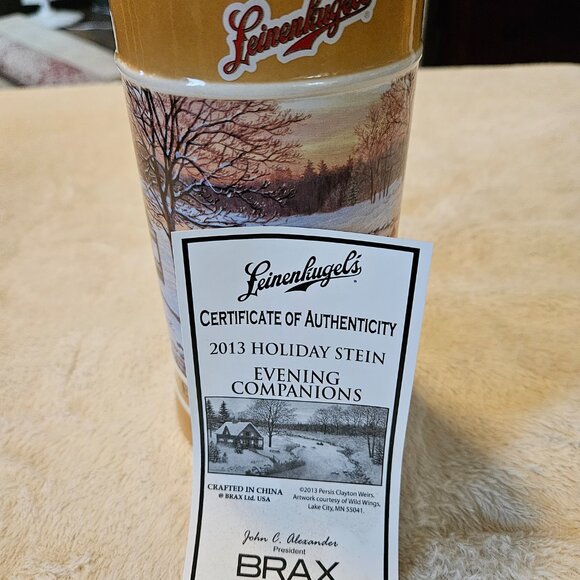 Leinenkugel's 2013 Holiday Stein - Evening Companions - Limited Edition - Picture 8 of 8